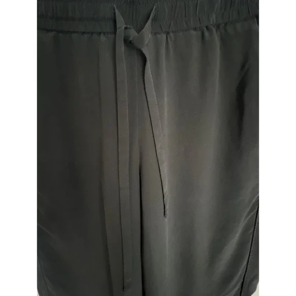 Johnny Was Silk Wide Leg Pants Small Black Boho Resort Vacation Luxe - Picture 2 of 9